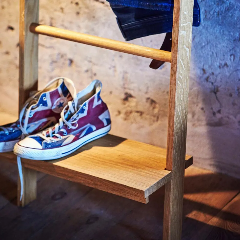 Hop Handtuch-/Kleiderleiter + Ablage