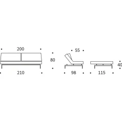 ILB 200 Schlafsofa 210x98cm