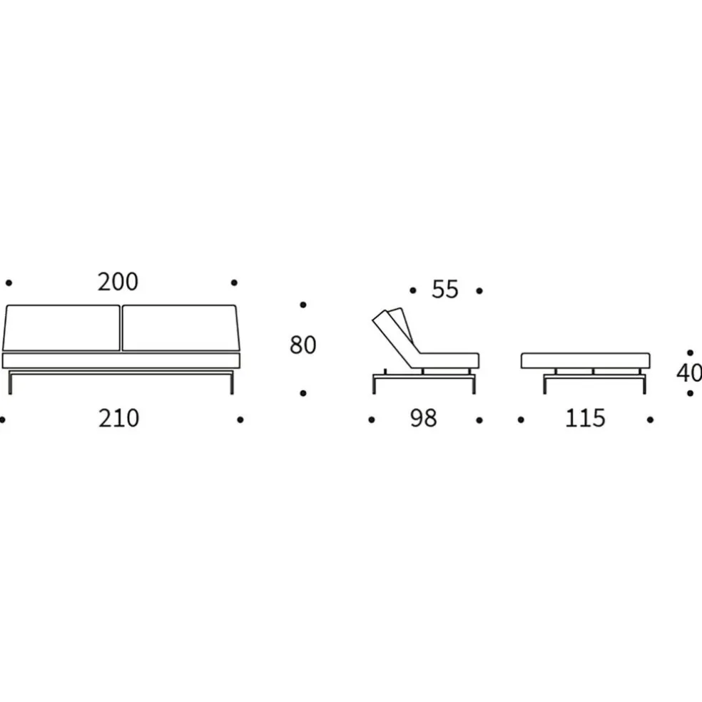 ILB 200 Schlafsofa 210x98cm
