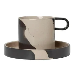 Inlay Tasse mit Untertasse