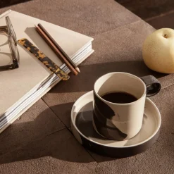 Inlay Tasse mit Untertasse