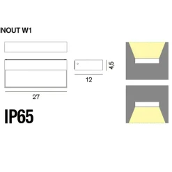 Inout Outdoor LED Wandleuchte