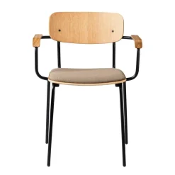 J182 Holmen Armlehnstuhl stapelbar gepolstert