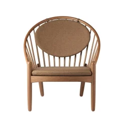 J166 Jørna Sessel Stoff Gestell Eiche geräuchert