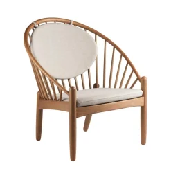J166 Jørna Sessel Stoff Gestell Eiche geräuchert