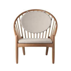 J166 Jørna Sessel Stoff Gestell Eiche geräuchert