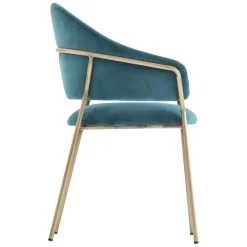 Jazz 3716 Armlehnstuhl gepolstert Gestell Messing antik