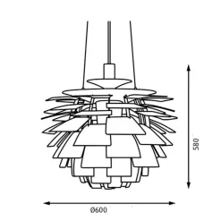 Jubiläumsedition PH Artichoke Pendelleuchte Ø60cm