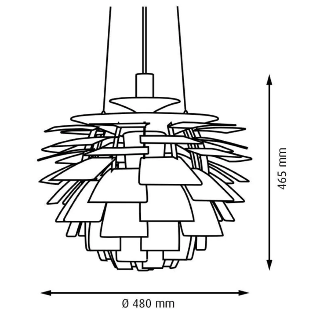 Jubiläumsedition PH Artichoke Pendelleuchte Ø48cm