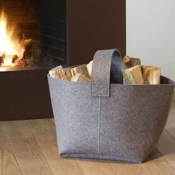 Kaminholzkorb aus Filz 36x36cm