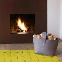 Kaminholzkorb aus Filz 36x36cm