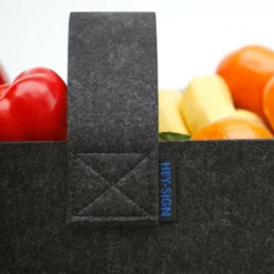 Kaminholzkorb aus Filz 48x50cm