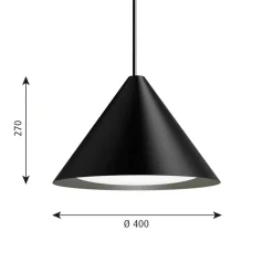 Keglen LED Pendelleuchte Ø 40cm
