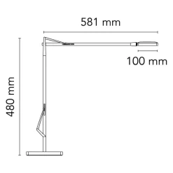 Kelvin Base LED Tischleuchte Green Mode