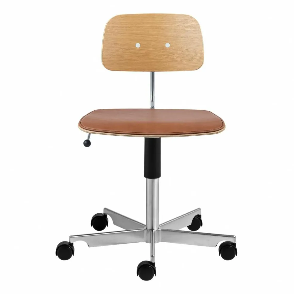 Kevi 2533 Bürostuhl mit Ledersitz