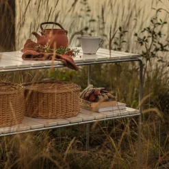 L105 Gartenbeistelltisch Eiche