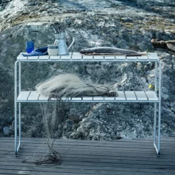 L105 Gartenbeistelltisch Eiche