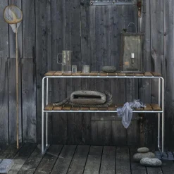 L105 Gartenbeistelltisch Teak