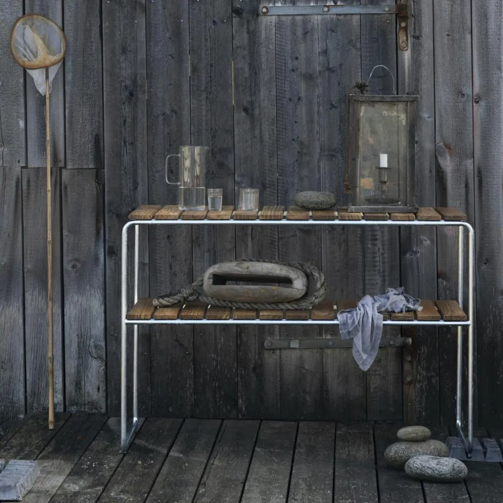 L105 Gartenbeistelltisch Teak