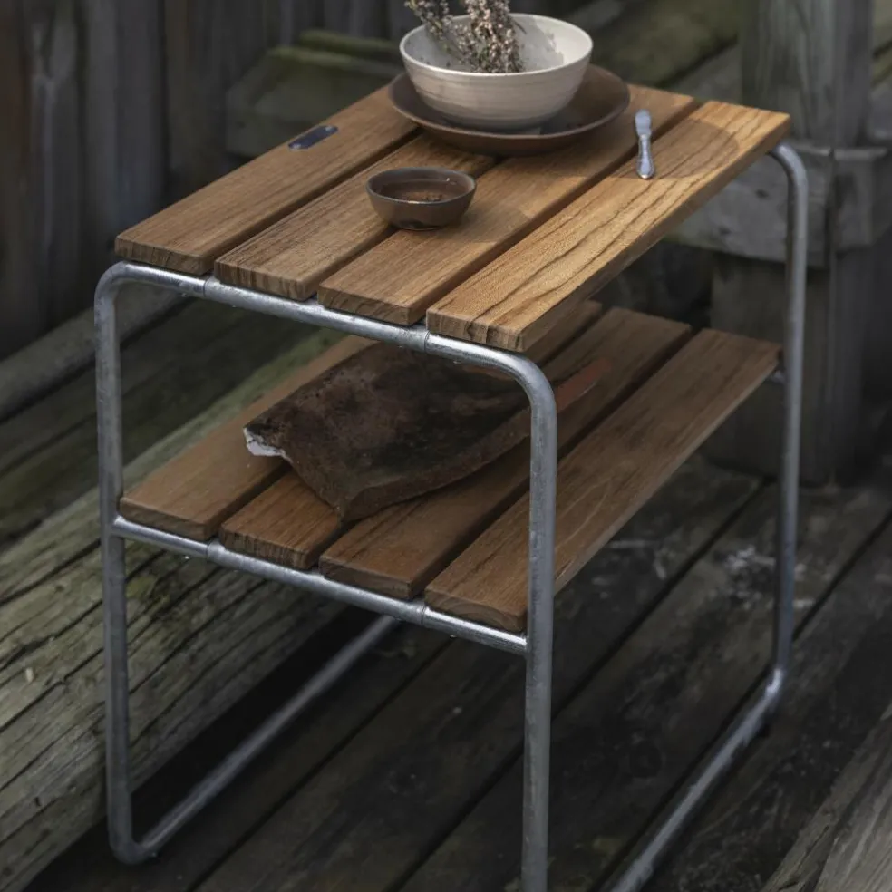 L45 Gartenbeistelltisch Teak