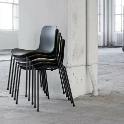 Langue Stack Stuhl Gestell schwarz