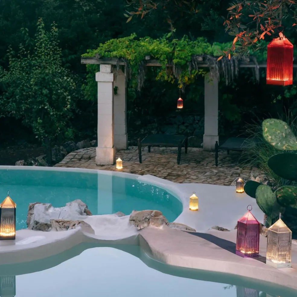 Lantern LED Tischleuchte mit Akku