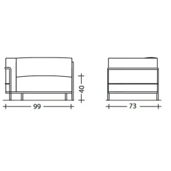 LC3 Fauteuil Grand Confort méridienne