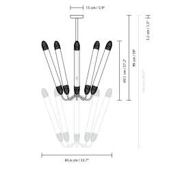 Lemon Squeeze Kronleuchter lang