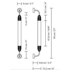 Lemon Squeeze Single Wandleuchte lang