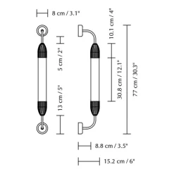 Lemon Squeeze Single Wandleuchte kurz