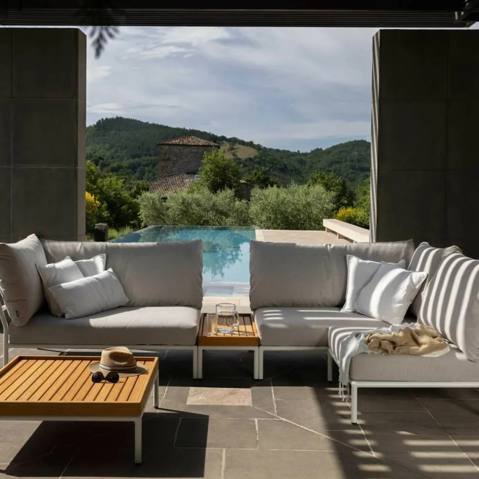 Level 2 Chaise Longue Gestell muted white