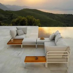 Level 2 Chaise Longue Gestell muted white