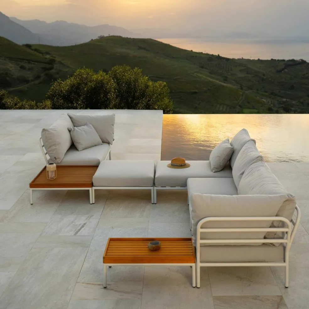 Level 2 Chaise Longue Gestell muted white