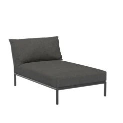 Level 2 Chaise Longue Gestell dunkelgrau