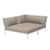 Level 2 Cozy Gartensofa links Gestell muted white
