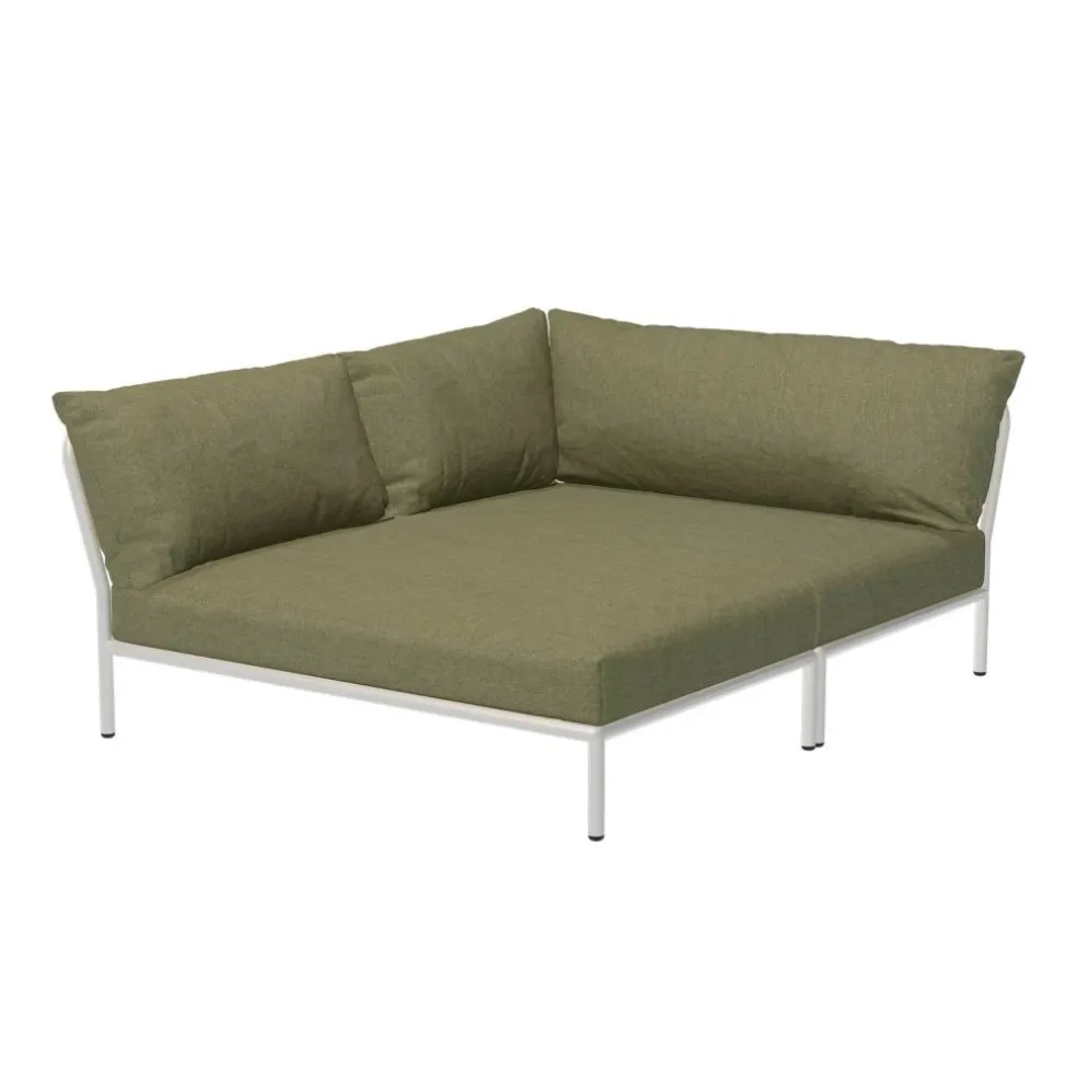 Level 2 Cozy Gartensofa links Gestell muted white
