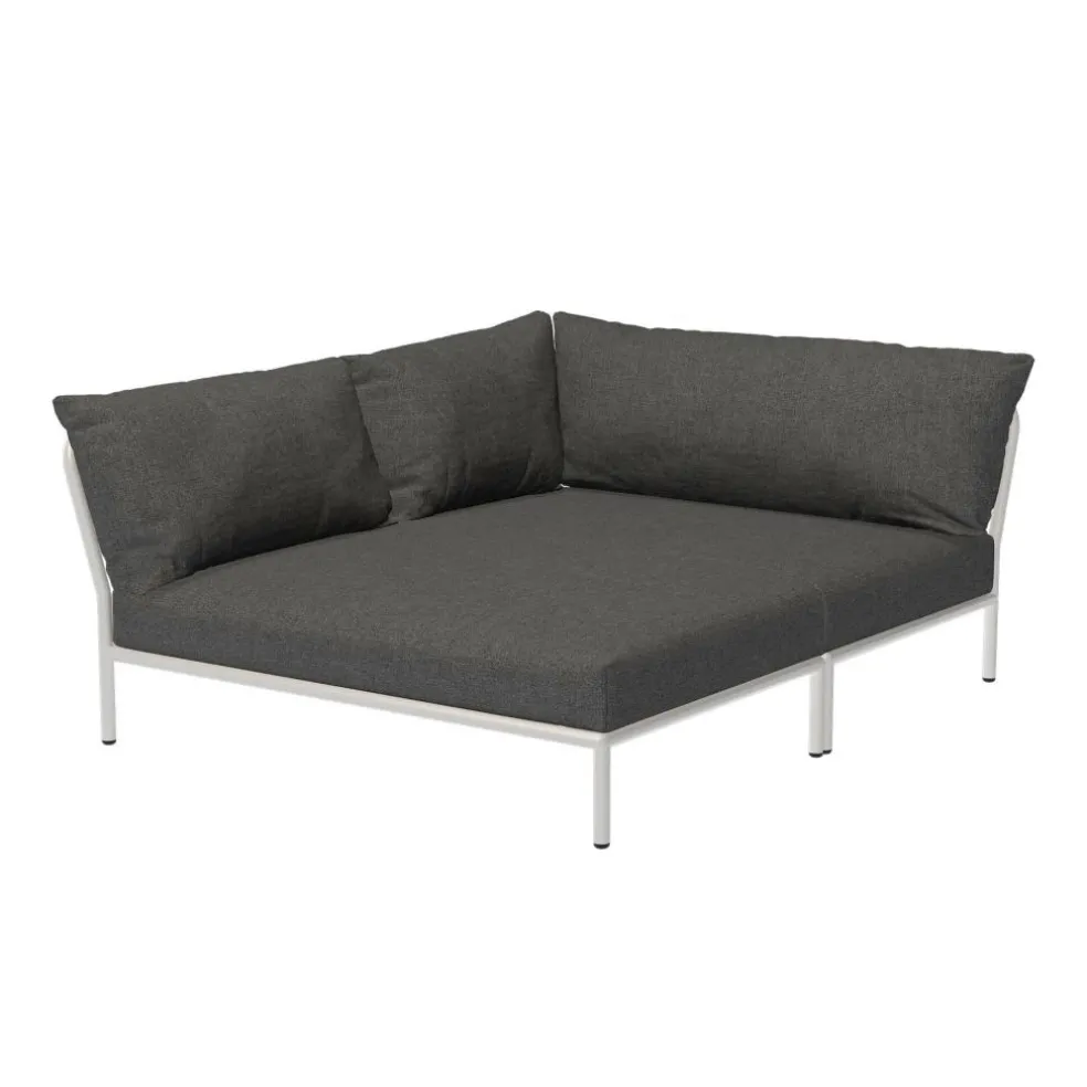 Level 2 Cozy Gartensofa links Gestell muted white