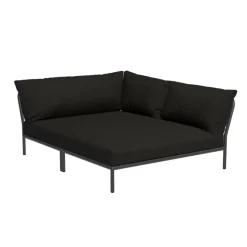 Level 2 Cozy Gartensofa rechts Gestell dunkelgrau