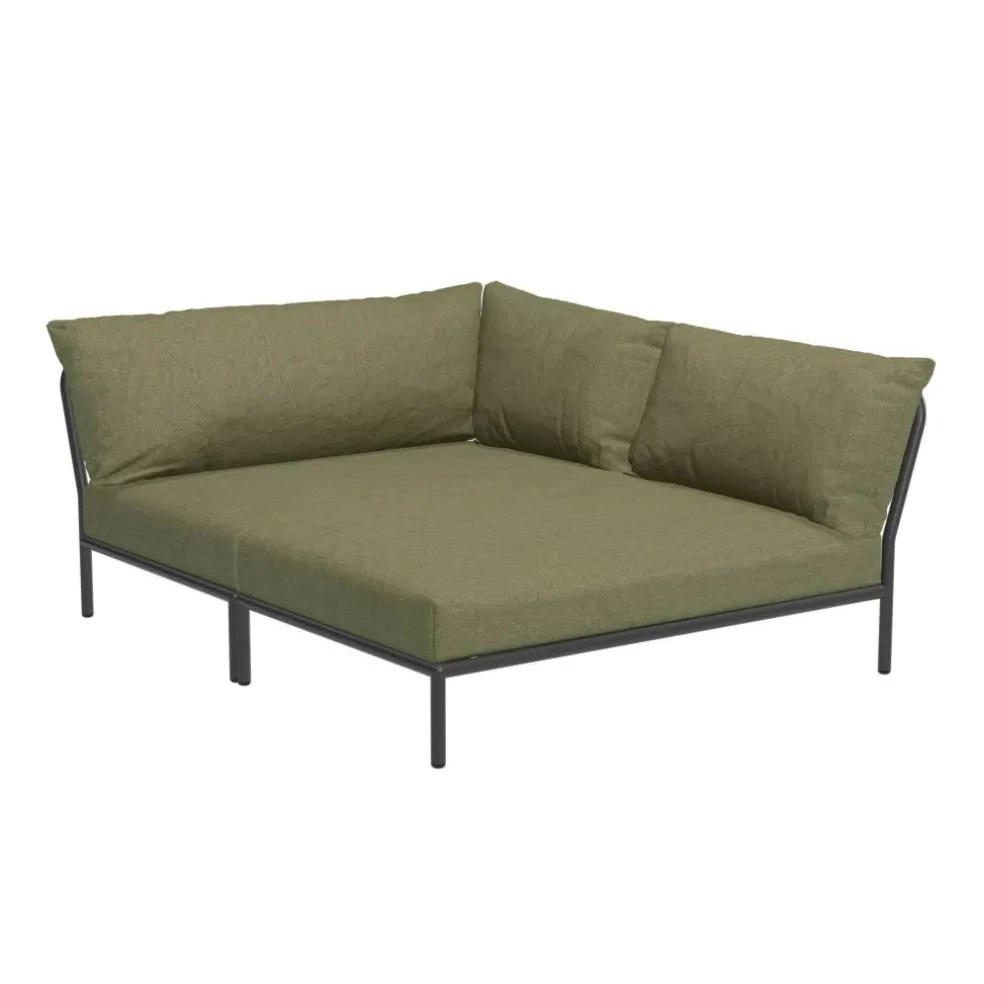 Level 2 Cozy Gartensofa rechts Gestell dunkelgrau