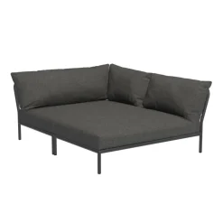 Level 2 Cozy Gartensofa rechts Gestell dunkelgrau