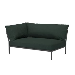 Level 2 Gartensofa links Gestell dunkelgrau