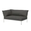 Level 2 Gartensofa links Gestell muted white