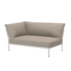 Level 2 Gartensofa links Gestell muted white