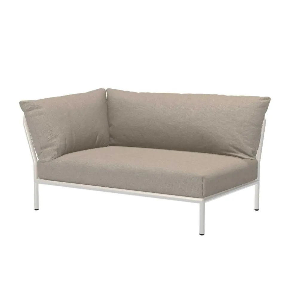 Level 2 Gartensofa links Gestell muted white