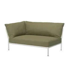 Level 2 Gartensofa links Gestell muted white