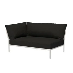 Level 2 Gartensofa links Gestell muted white