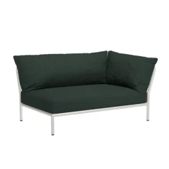 Level 2 Gartensofa rechts Gestell muted white