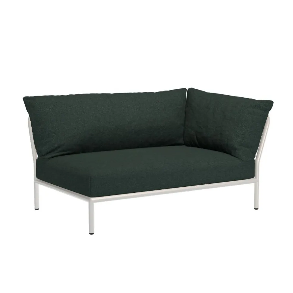 Level 2 Gartensofa rechts Gestell muted white