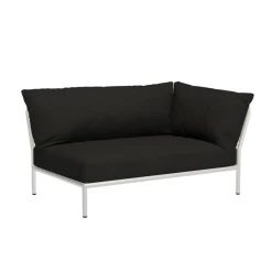 Level 2 Gartensofa rechts Gestell muted white