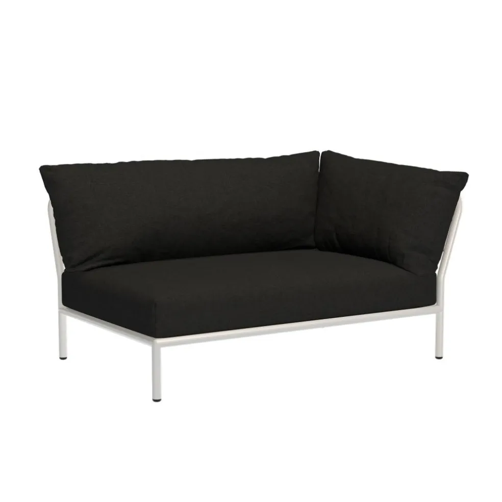 Level 2 Gartensofa rechts Gestell muted white